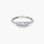Anillo de oro blanco 18K 