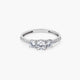 Anillo de oro blanco 18K 