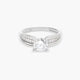 Anillo de oro blanco 18K 
