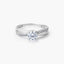 Anillo de oro blanco 18K 