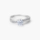 Anillo de oro blanco 18K 