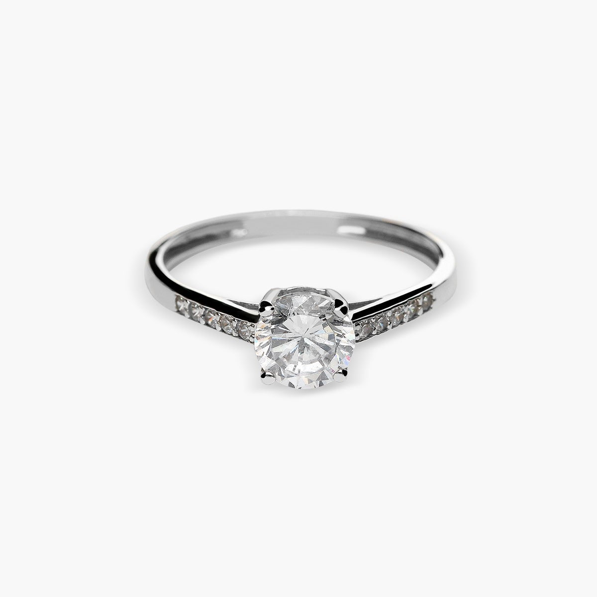 Anillo de oro blanco 18K 