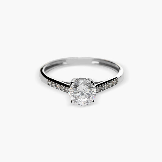 Anillo de oro blanco 18K 
