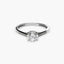 Anillo de oro blanco 18K 