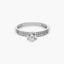 Anillo de oro blanco 18K 