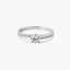 Anillo de oro blanco 18K