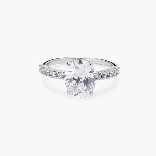 Anillo de oro blanco 18K 
