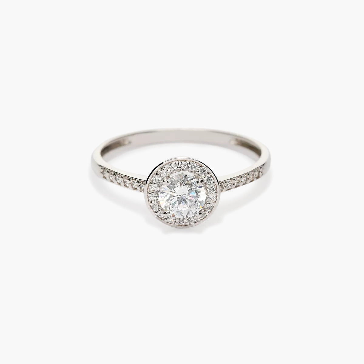 Anillo de oro blanco 18K 