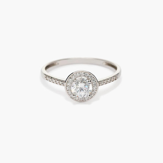 Anillo de oro blanco 18K 