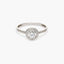 Anillo de oro blanco 18K 