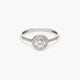 Anillo de oro blanco 18K 