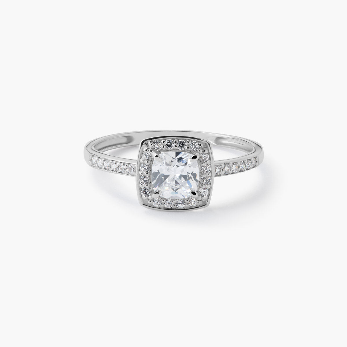 Anillo de oro blanco 18K 