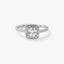 Anillo de oro blanco 18K 