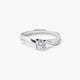 Anillo de oro blanco 18K TWIRL