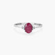 Anillo de oro blanco 18K 