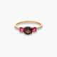 Anillo de oro 18K topacio 