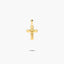 Cruz Cristo inri palo plano de oro 18K 17 mm
