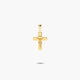 Cruz Cristo inri palo plano de oro 18K 17 mm