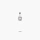 Colgante diamante natural 0.02 ct. de oro blanco 18K 3 mm