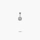 Colgante diamante natural 0.05 ct. de oro blanco 18K 5 mm