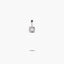 Colgante diamante natural 0.09 ct. de oro blanco 18K 6 mm