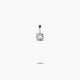 Colgante diamante natural 0.09 ct. de oro blanco 18K 6 mm