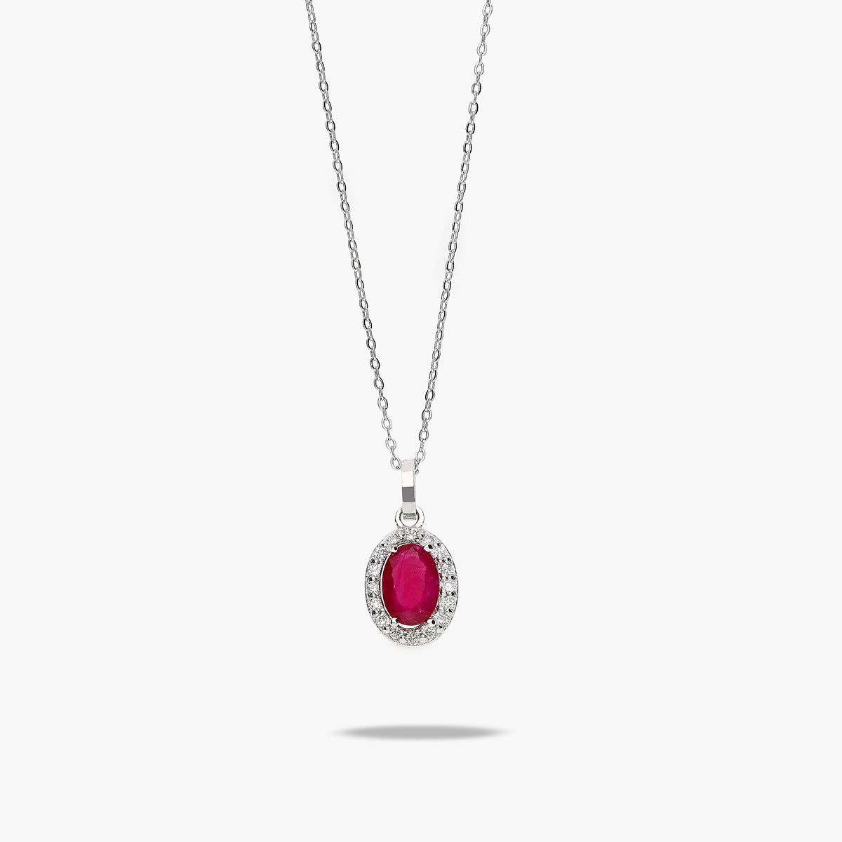 Collar diamante natural 0.08 ct. oro 18 quilates
