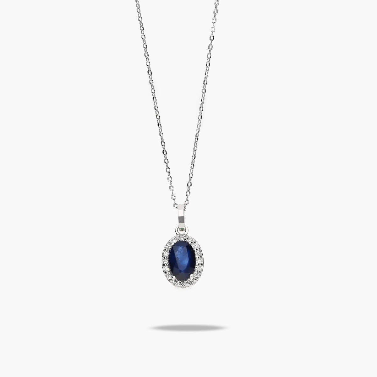 Collar diamante natural 0.08 ct. oro 18 quilates