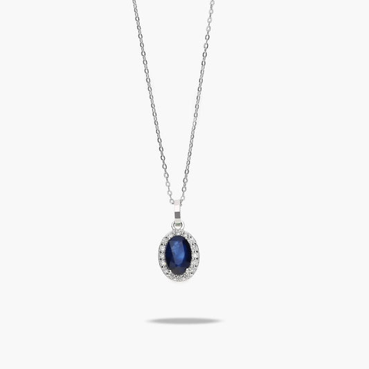 Collar diamante natural 0.08 ct. oro 18 quilates