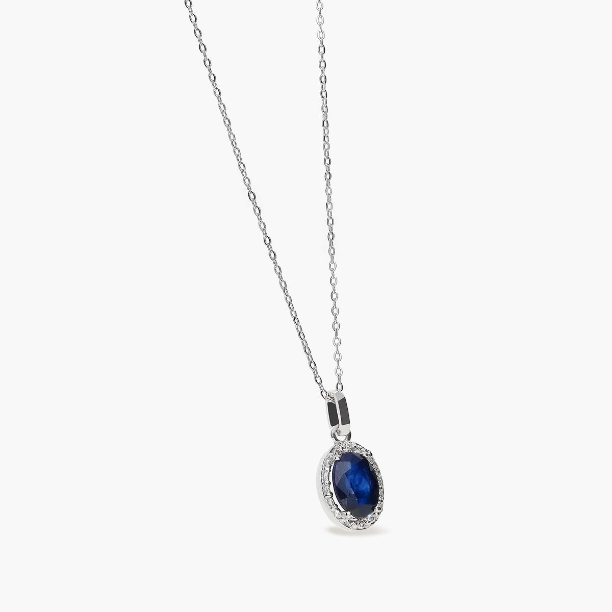 Collar diamante natural 0.08 ct. oro 18 quilates