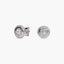 Pendientes redondos de oro blanco 18K diamante natural 0.43 ct. 3 mm