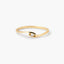 Anillo de oro 18K diamante natural 0.03 ct. GRAVITY