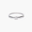 Anillo de oro blanco 18K diamante natural 0.1 ct. MOON