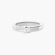 Anillo de oro blanco 18K diamante natural 0.25 ct. COMET