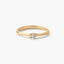 Anillo de oro 18K diamante natural 0.1 ct. SUN