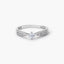 Anillo de oro blanco 18K diamante natural 0.39 ct. COMET