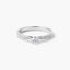 Anillo de oro blanco 18K diamante natural 0.33 ct. COMET