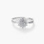 Anillo de oro blanco 18K diamante natural 0.43 ct. FLORIENTAL