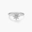 Anillo de oro blanco 18K diamante natural 0.26 ct.