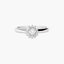 Anillo de oro blanco 18K diamante natural 0.35 ct.