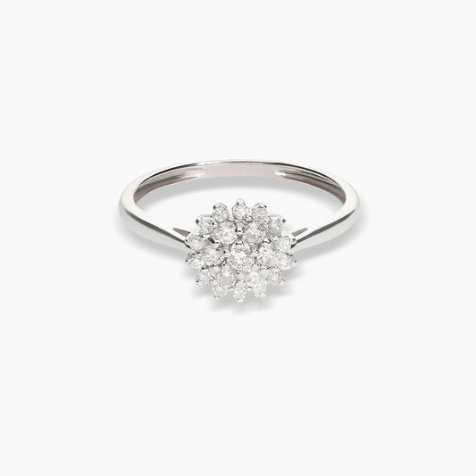 Anillo diamante natural 0.41 ct. oro 18 quilates