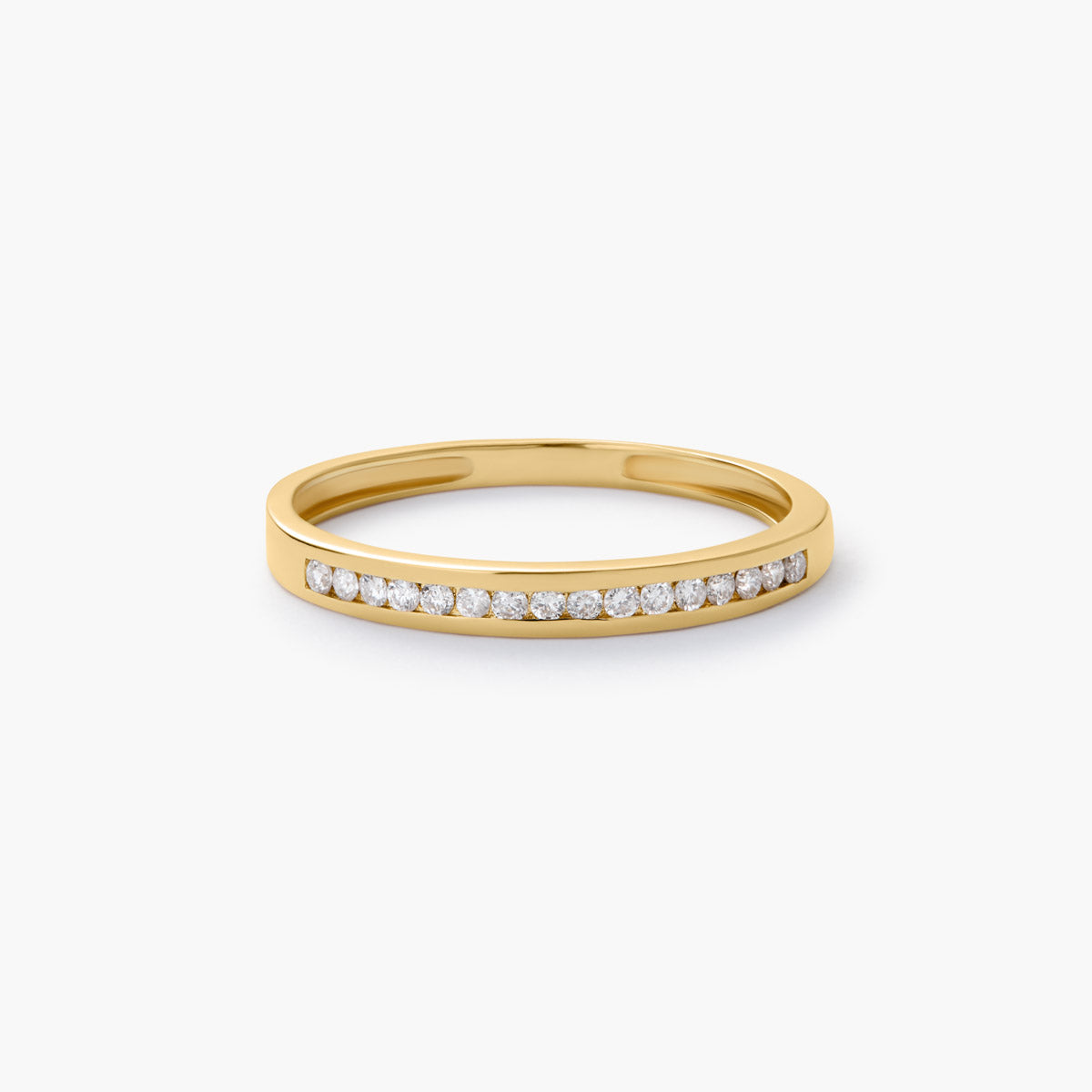Anillo de oro 18K diamante natural 0.15 ct. METEOROIDS