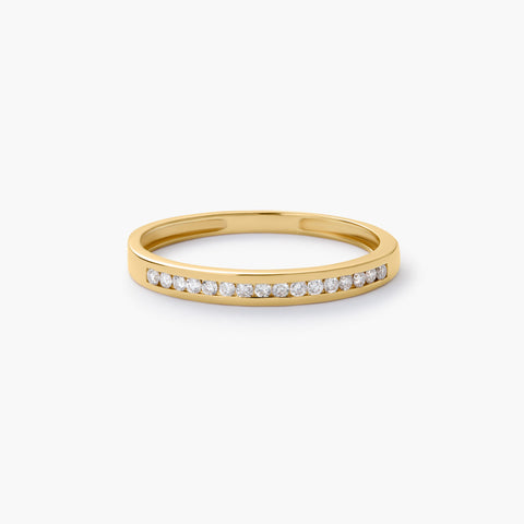 Anillo de oro 18K diamante natural 0.15 ct. METEOROIDS