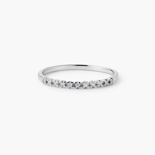 Anillo diamante natural 0.07 ct. oro 18 quilates