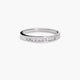 Anillo de oro blanco 18K diamante natural 0.18 ct. METEOROIDS