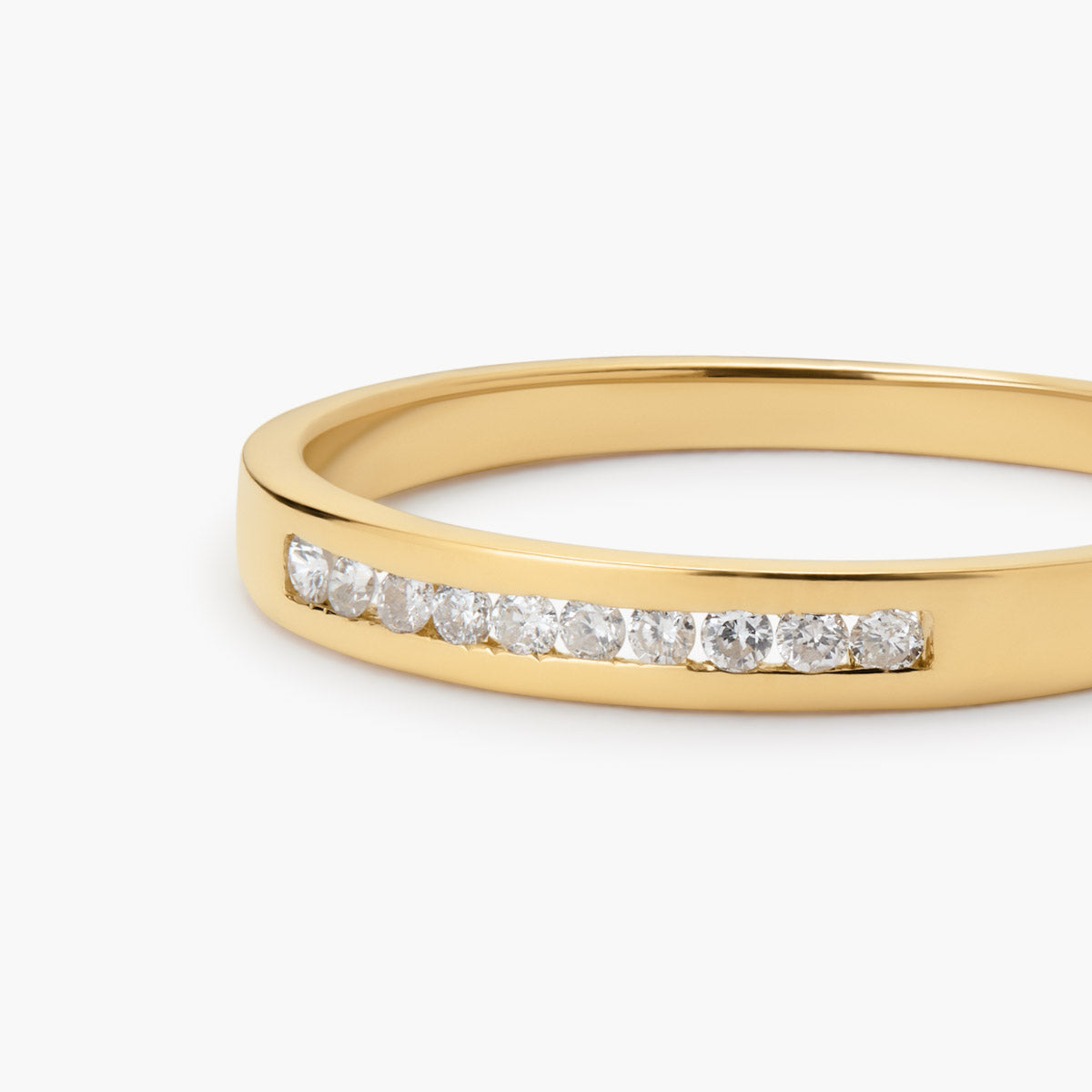 Anillo de oro 18K diamante natural 0.11 ct. METEOROIDS