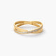 Anillo de oro 18K diamante natural 0.13 ct.