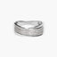 Anillo de oro blanco 18K diamante natural 0.46 ct. 
