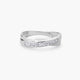 Anillo de oro blanco 18K diamante natural 0.315 ct.