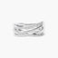 Anillo de oro blanco 18K diamante natural 0.22 ct. STARLACE